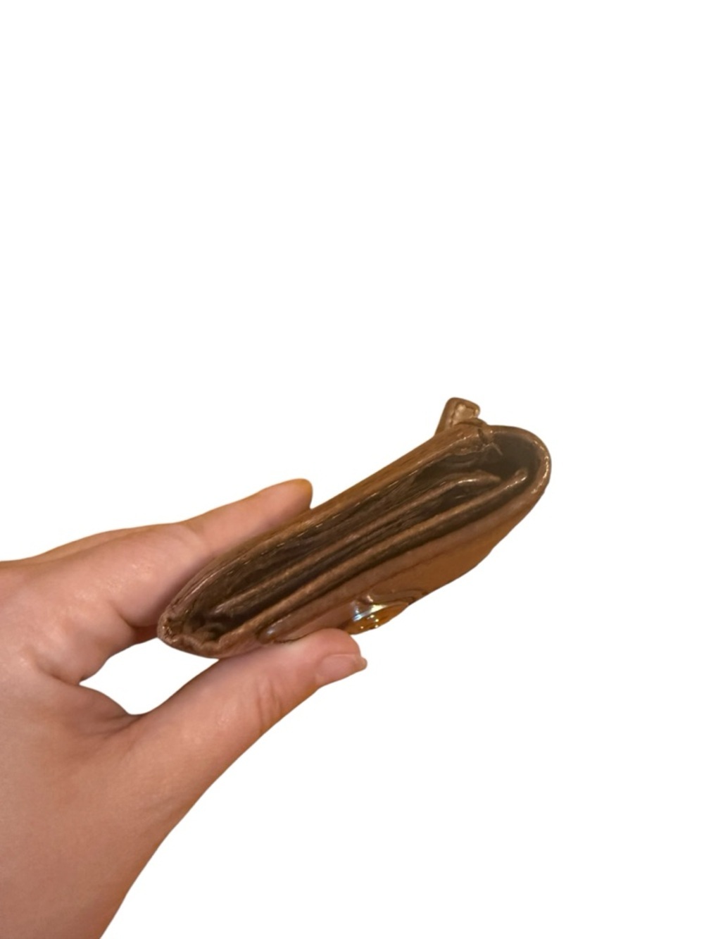 Fossil Brown Leather Trifold Wallet with Keyhole Plaque - Picture 4 of 8